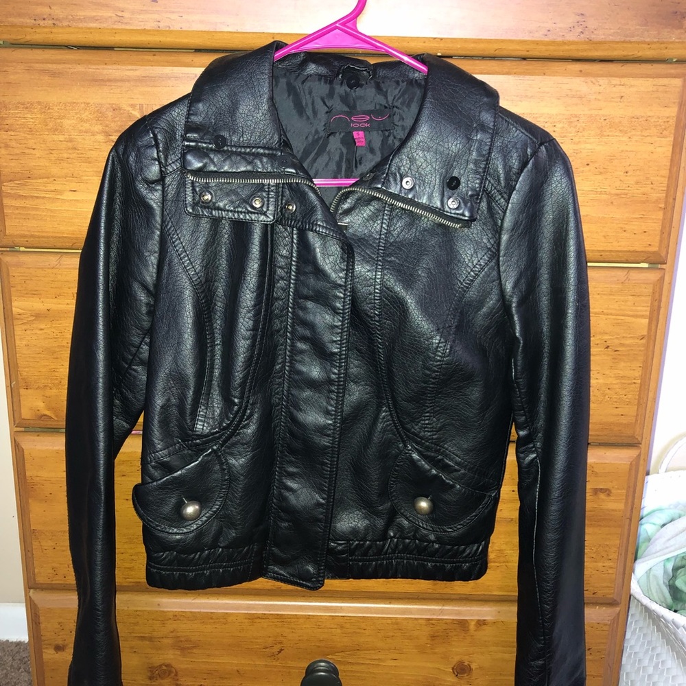 Faux leather jacket